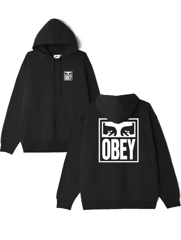Obey HOMMES OBEY EYES ICON HOOD FLEECE BLACK