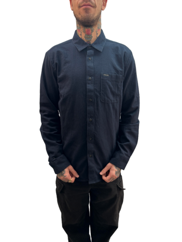 Volcom MEN'S CADEN SOLID LS SHIRT NAVY