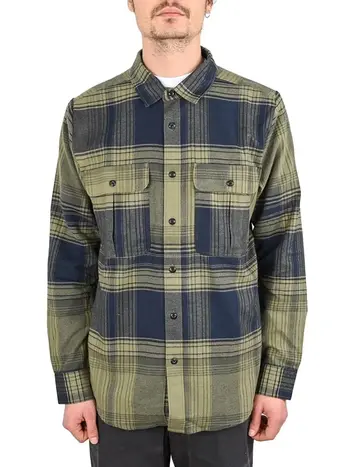 Volcom HOMMES PARKSTONE LS SHIRT THYME GREEN
