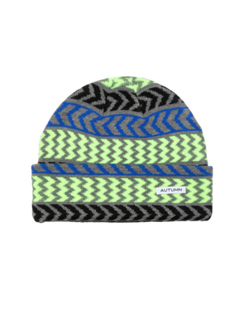 AUTUMN HOMMES TUQUE CHEVRON HIGHLIGHTER