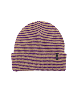 AUTUMN HOMMES TUQUE STRIPE KHAKI/PURPLE