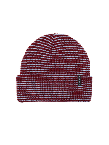 AUTUMN HOMMES TUQUE STRIPE BURGUNDY/BLUE