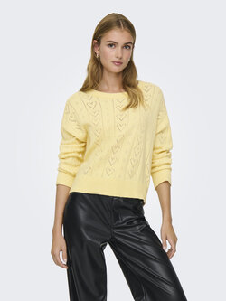 Only FEMMES ISA LIFE LS PULLOVER SUNLIGHT/MELANGE HEART