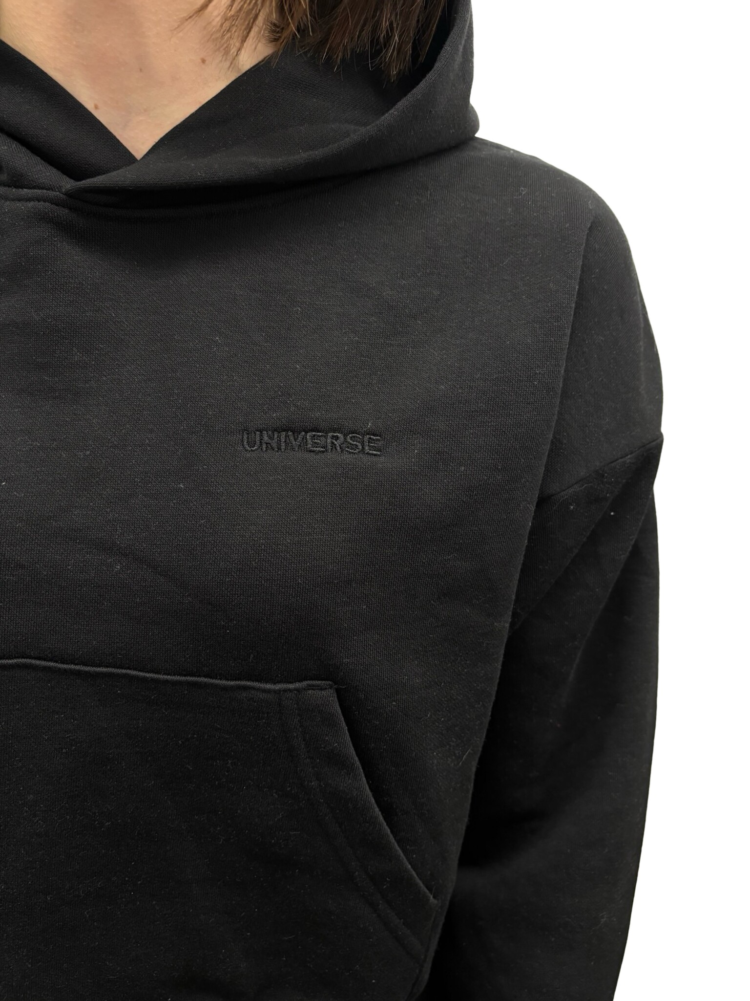 Universe Boardshop WOMEN'S BRO-D CROPPED DROP SHOULDER HOODIE