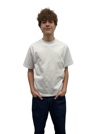 Universe Boardshop HOMMES BRO-D HEAVY CROPPED TEE WHITE