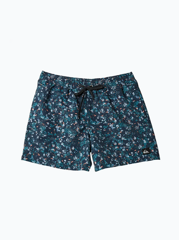 Quiksilver MEN'S REMADE MIX VOLLEY 1/4 ZIP SHORTS 17" DARK NAVY SURF DAYS