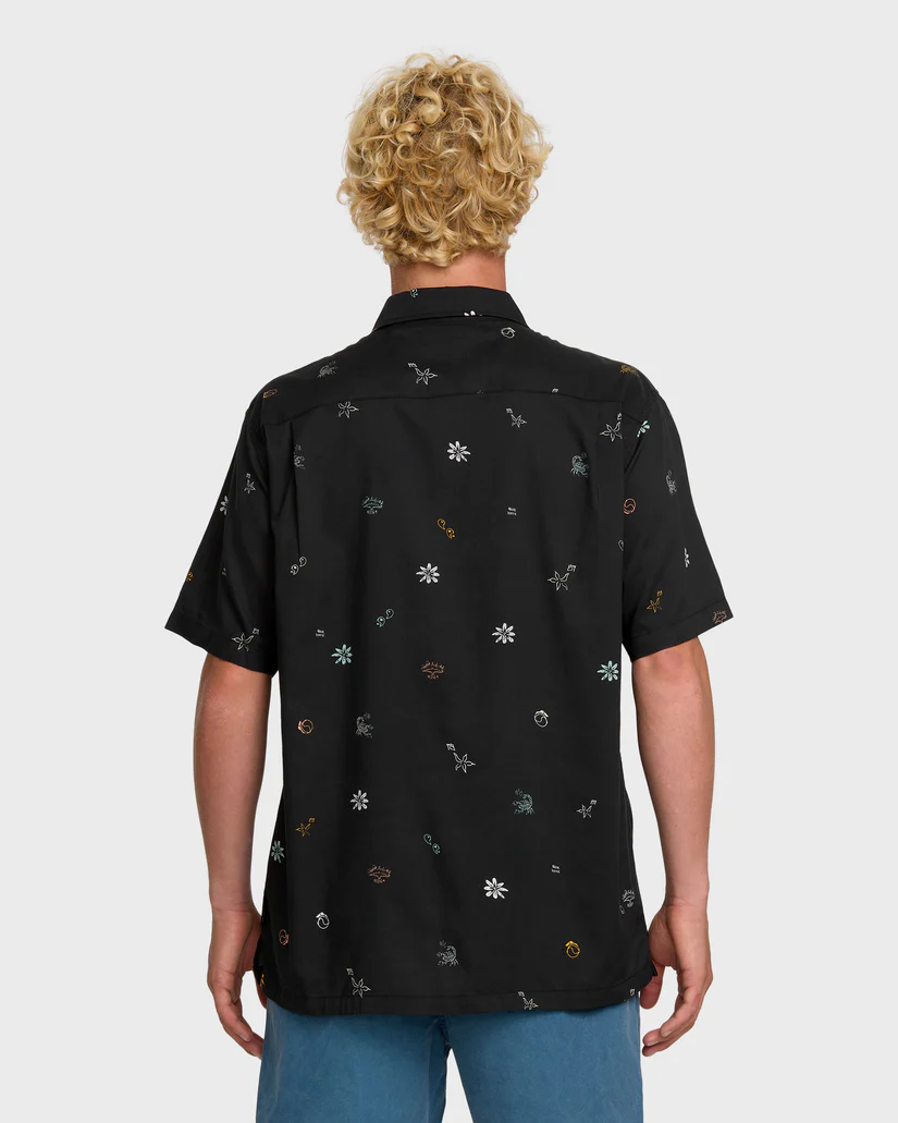 Quiksilver MEN'S BEACH CLUB CASUAL SHORT SLEEVE SHIRT