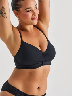 Everyday Sunday WOMEN'S FULL CUP CAMI CROP TOP BLACK