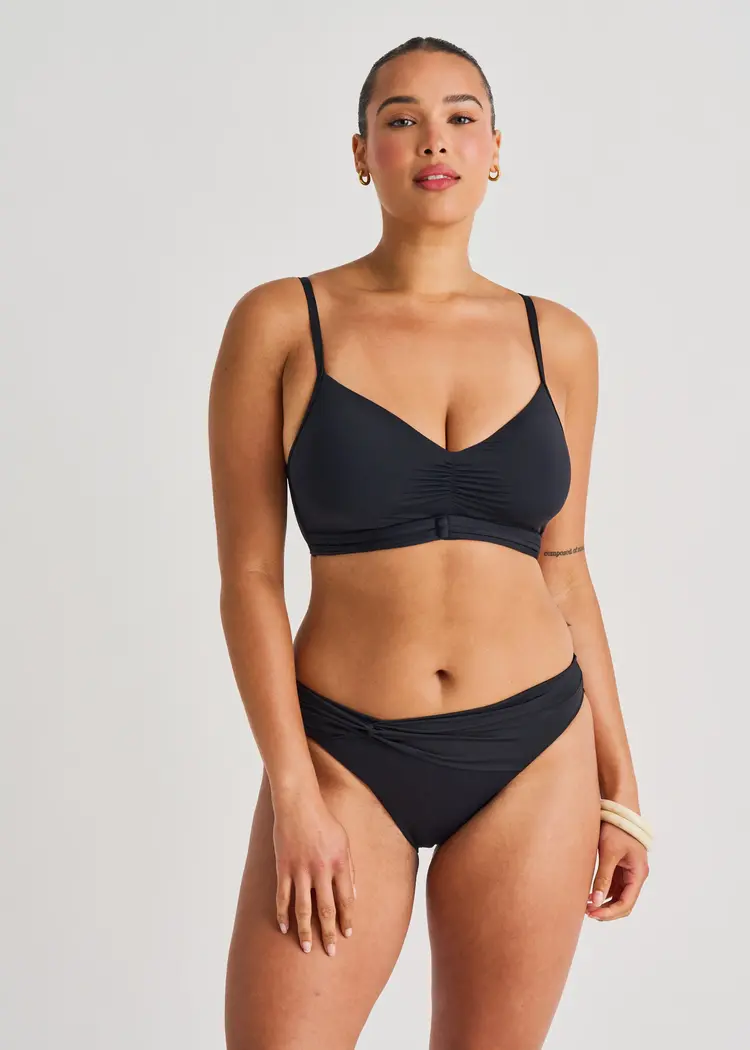 Everyday Sunday WOMEN'S CLASSIC BIKINI BOTTOM WITH FRONT TWIST