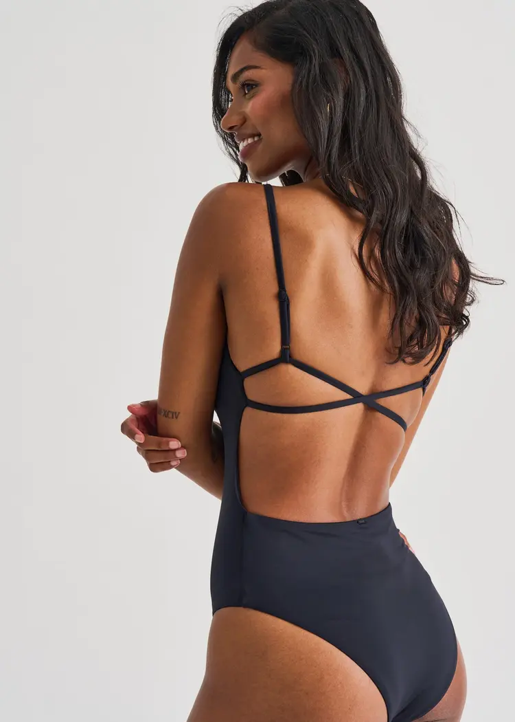 Everyday Sunday FEMMES EXTRA HIGH-LEG CAMI ONE-PIECE