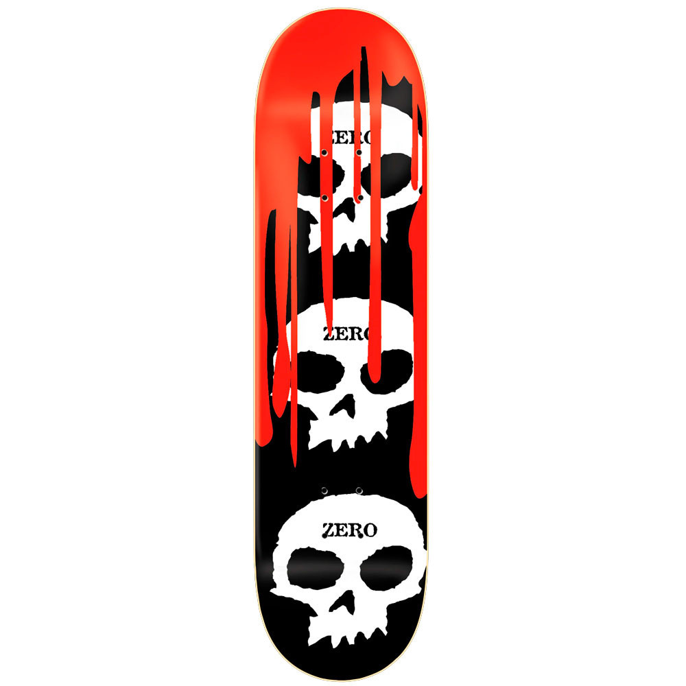 Zero skateboards 3 SKULL BLOOD SKATEBOARD DECK 8.0"