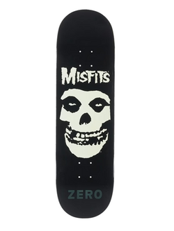 Zero skateboards MISFITS FIEND SKULL PLANCHE DE SKATEBOARD LUMINEUX DANS LE NOIR 8.25"