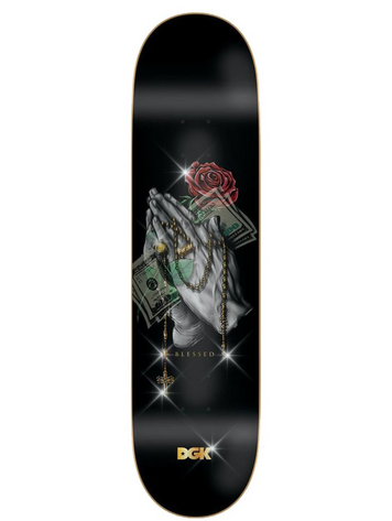 DGK ROSARY LENTICULAR SKATEBOARD DECK 8"