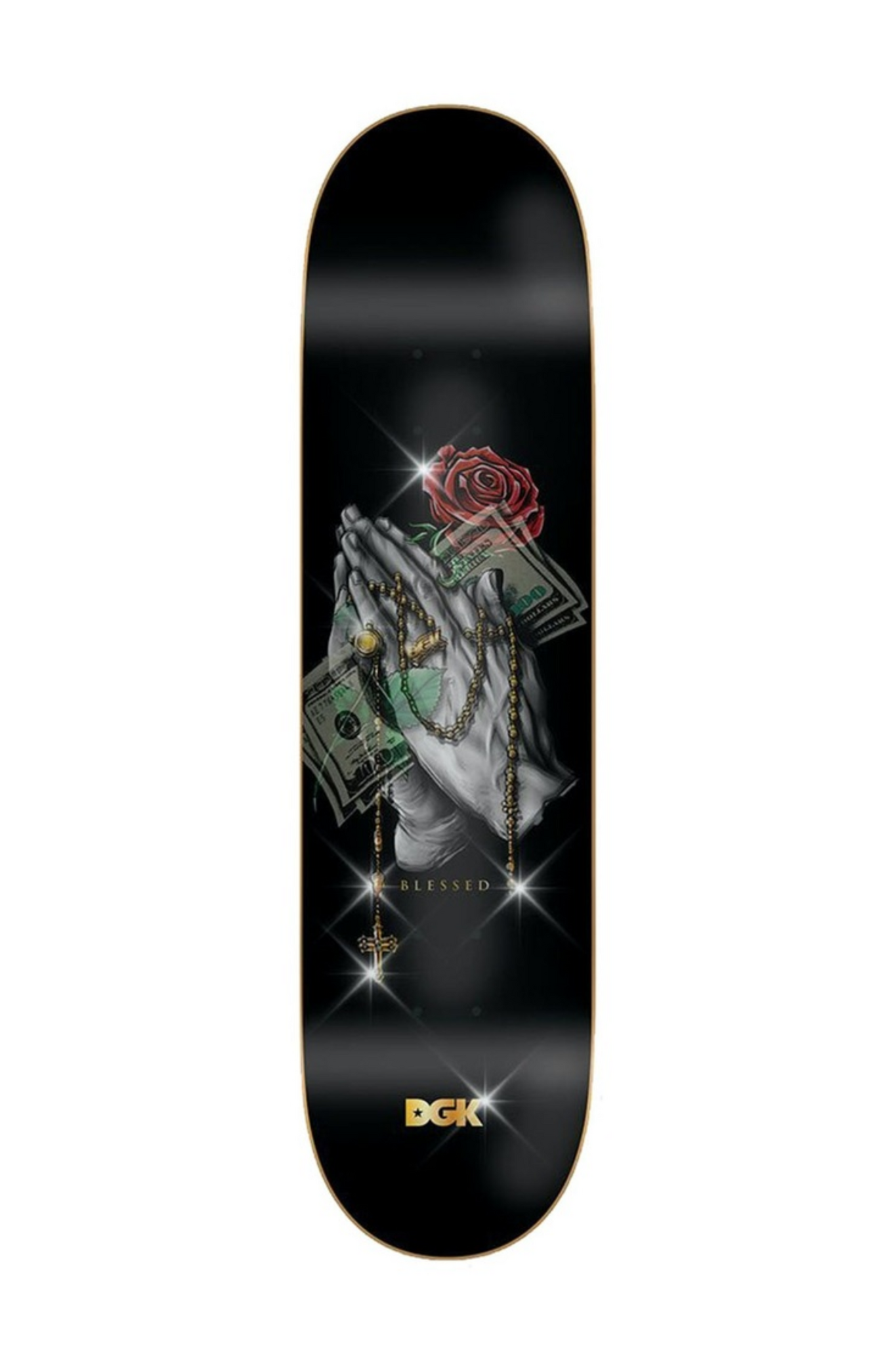 DGK ROSARY LENTICULAR SKATEBOARD DECK 8"