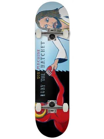 Toy machine BURY THE HATCHET COMPLETE SKATEBOARD 8"