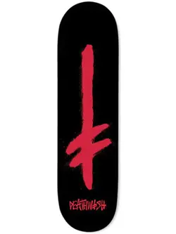 Deathwish Skateboards GANG SPRAY PLANCHE DE SKATEBOARD BLACK/RED 8"