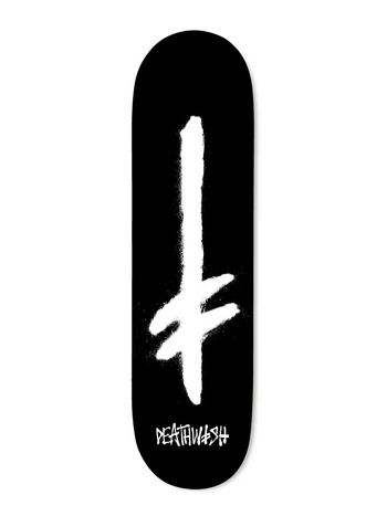 Deathwish Skateboards GANG SPRAY PLANCHE DE SKATEBOARD BLACK/WHITE 8.25"