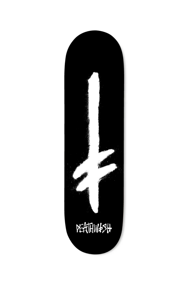 Deathwish Skateboards GANG SPRAY PLANCHE DE SKATEBOARD BLACK/WHITE 8.25"