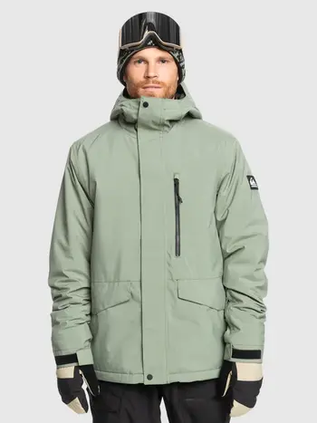 Quiksilver MEN'S MISSION SOLID SNOW JACKET SEA SPRAY