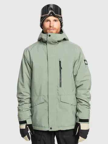 Quiksilver HOMMES MISSION SOLID SNOW JACKET SEA SPRAY
