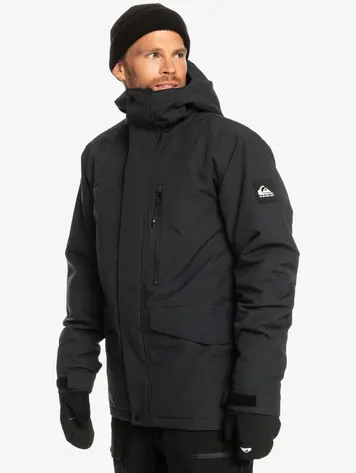 Quiksilver MEN'S MISSION SOLID SNOW JACKET BLACK
