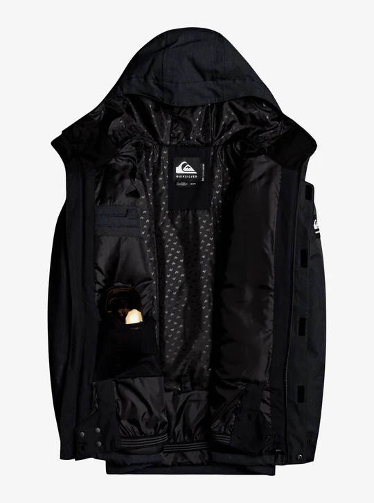 Quiksilver HOMMES MISSION SOLID SNOW JACKET BLACK