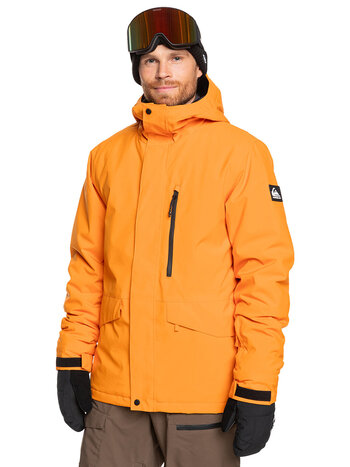 Quiksilver MEN'S MISSION SOLID SNOW JACKET ORANGE PEPPER