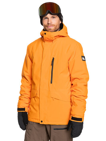 Quiksilver MEN'S MISSION SOLID SNOW JACKET ORANGE PEPPER