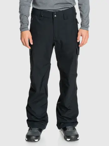 Quiksilver HOMMES PORTER SNOW PANTS BLACK