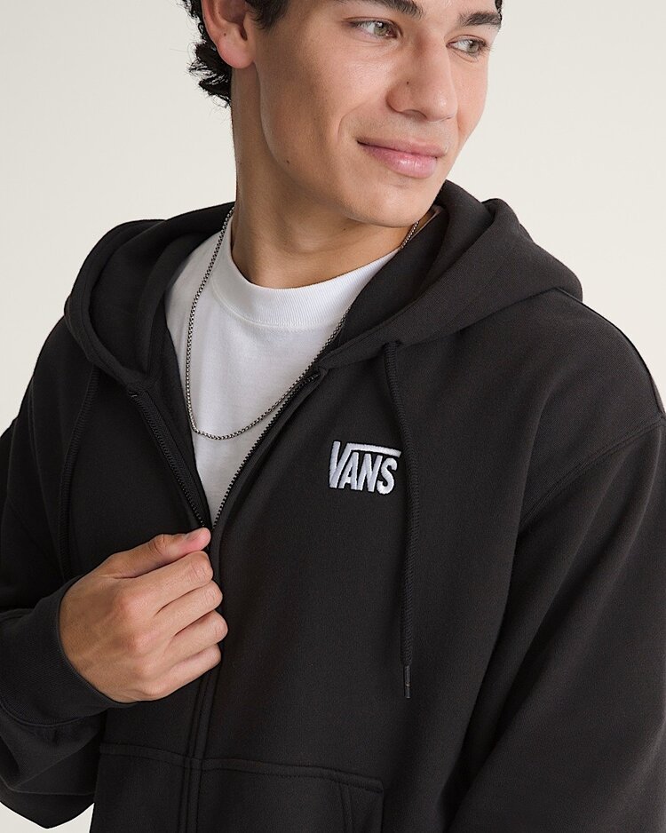Vans MEN'S STRETCH LOGO FULL ZIP HOODIE