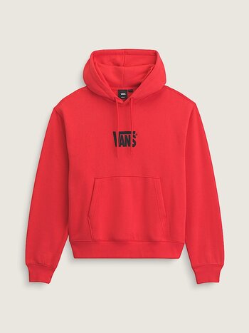 Vans MEN'S STRETCH LOGO PULLOVER HOODIE CRIMSON HAZE