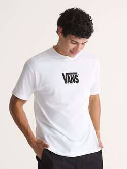 Vans MEN'S STRETCH LOGO SS TEE WHITE/BLACK