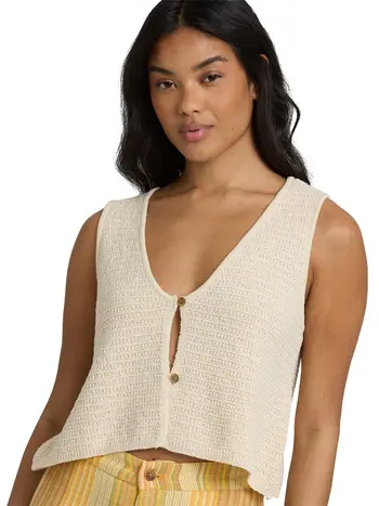 Billabong FEMMES NEED NOW SWEATER TANK WHITE CAP