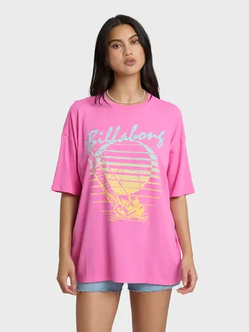 Billabong FEMMES EVERY HIGH TIDE SS TEE T-SHIRT GUAVA