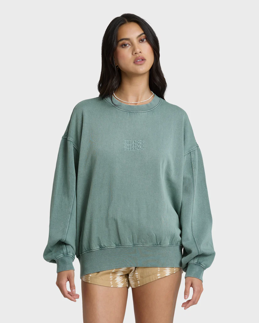 Billabong FEMMES BLEACHED OUT KENDAL CREWNECK SWEATSHIRT