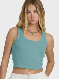 Billabong FEMMES RERUN KNIT TANK BLUE MIST