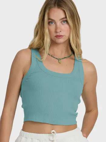 Billabong FEMMES RERUN KNIT TANK BLUE MIST