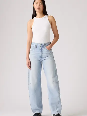 Levis WOMEN'S CINCH BARREL 31 JEANS ABRAIDED ART