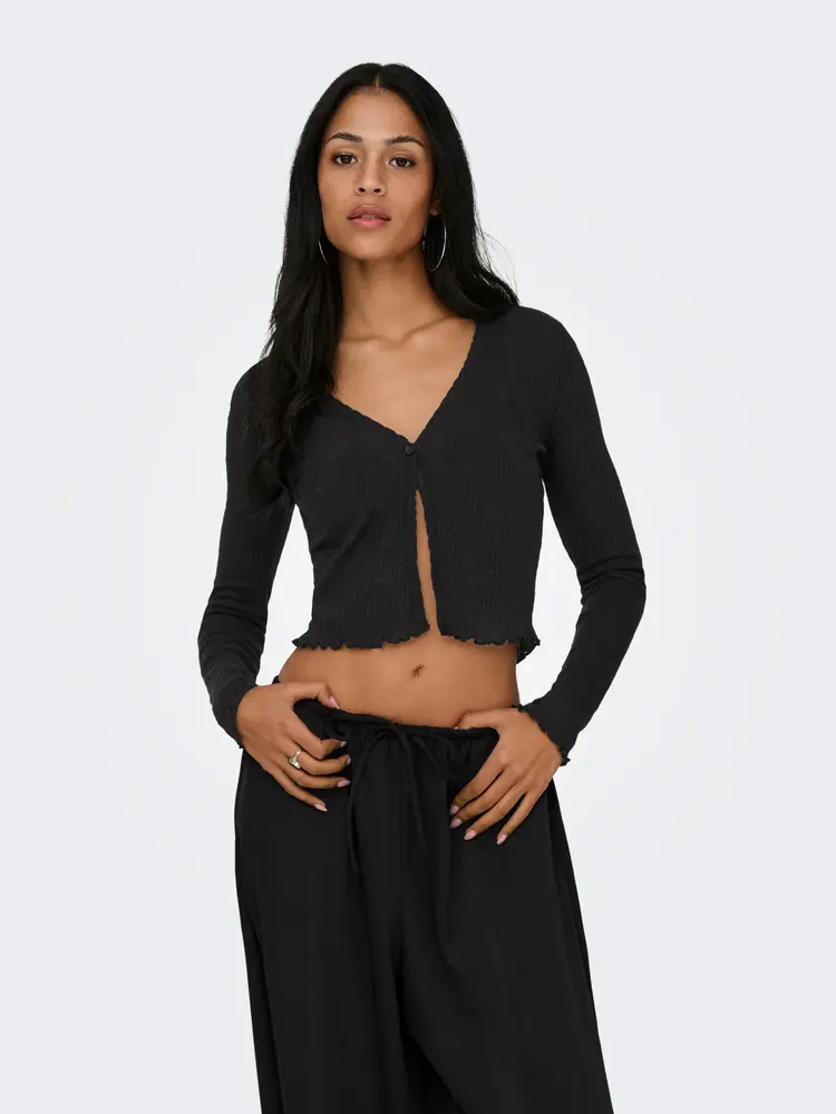 Only WOMEN'S NICOLE L/S SCALLOP CARDIGAN