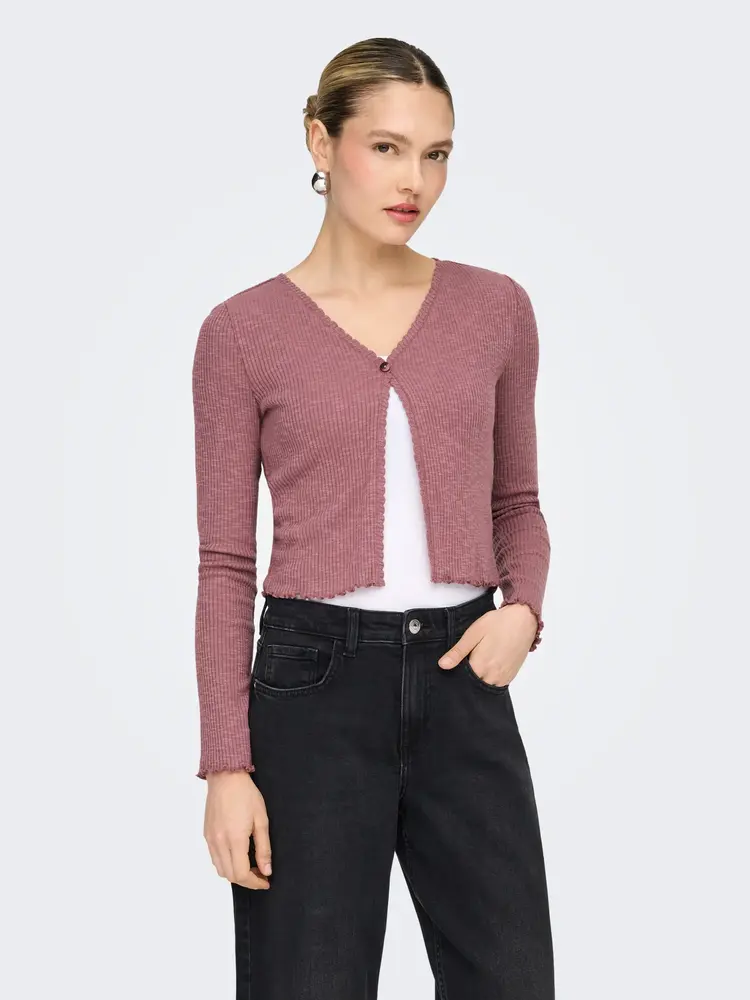 Only FEMMES NICOLE L/S SCALLOP CARDIGAN