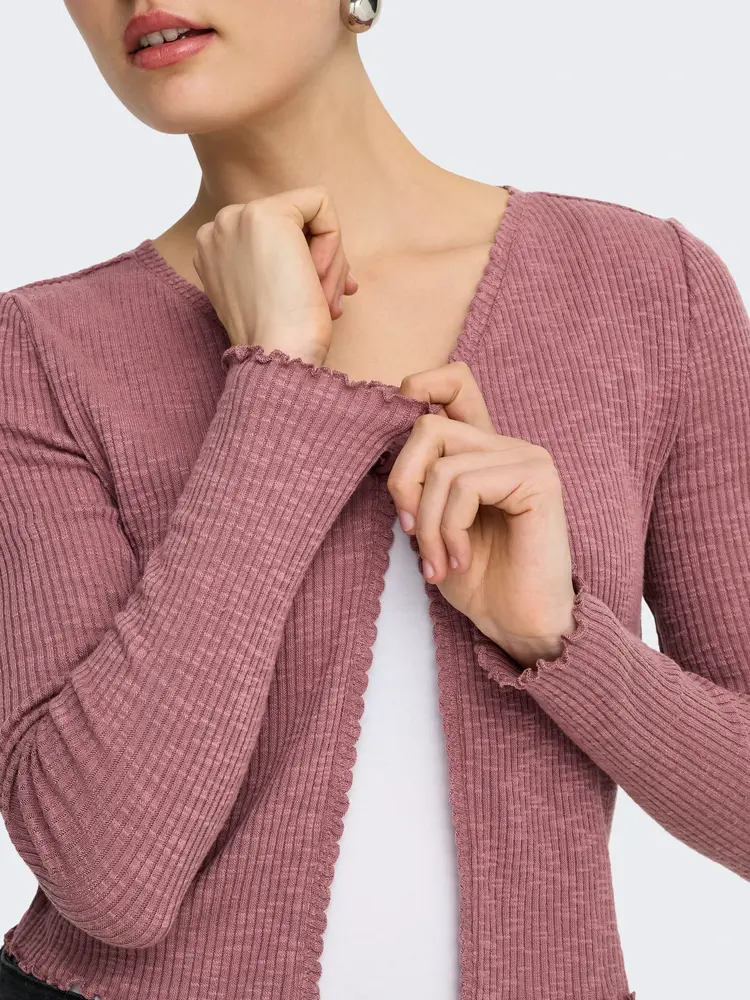 Only FEMMES NICOLE L/S SCALLOP CARDIGAN