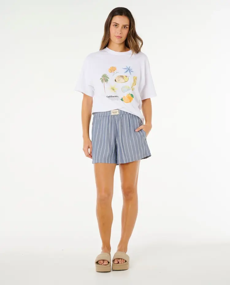 RIP CURL WOMEN'S BEACH DAYS PINSTRIPE SHORT