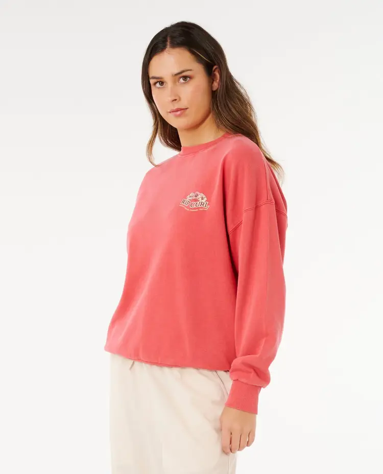 RIP CURL WOMEN'S BELLS HERITAGE CREW FLEECE