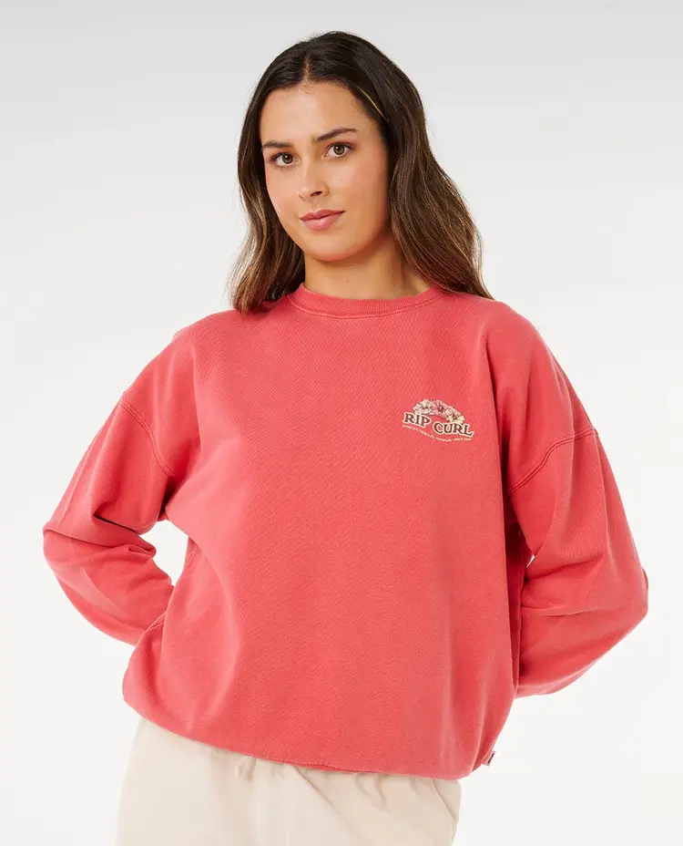 RIP CURL WOMEN'S BELLS HERITAGE CREW FLEECE