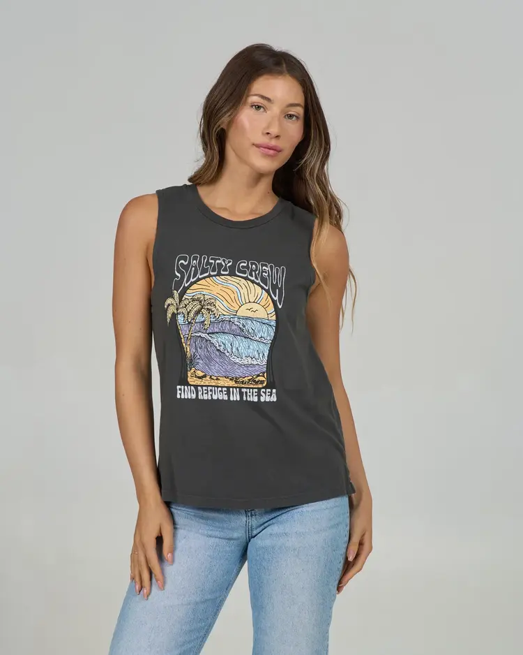 Salty crew FEMMES KEYHOLE MUSCLE TANK