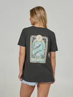 Salty crew WOMEN'S ZODIAC BOYFRIEND TEE CHARCOAL