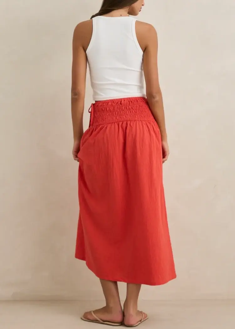 Rhythm WOMEN'S ALANA TIE SIDE MAXI SKIRT