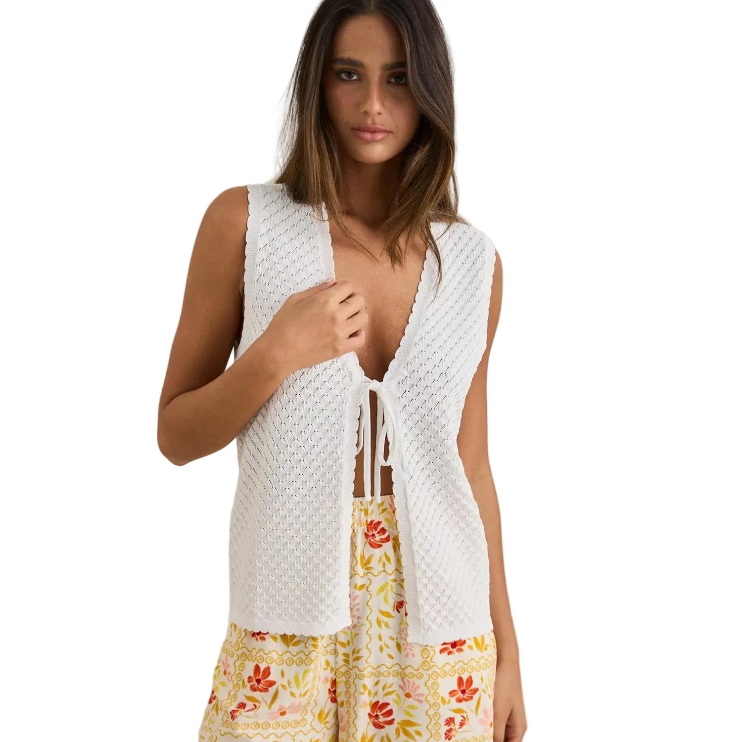 Rhythm WOMEN'S GIGI LONGLINE KNIT VEST