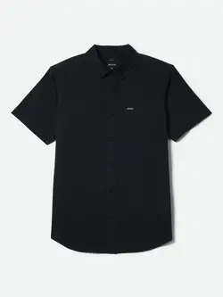 Brixton MEN'S SANFORD OXFORD SHORT SLEEVE SHIRT BLACK