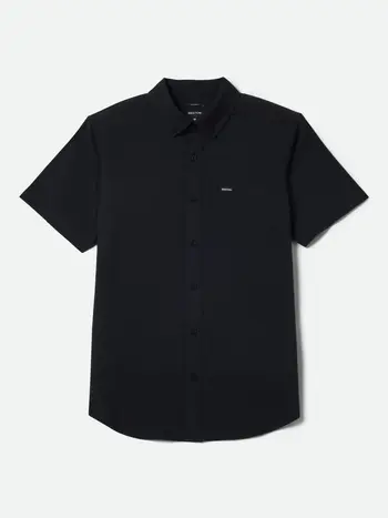 Brixton MEN'S SANFORD OXFORD SHORT SLEEVE SHIRT BLACK
